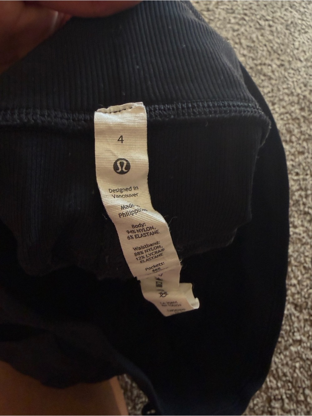 Lululemon Dance Studio Mid Rise Jogger Full Length Black Women Size‎ 4 - Picture 4 of 7